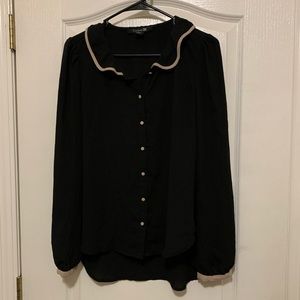 Long black lace forever 21 top.